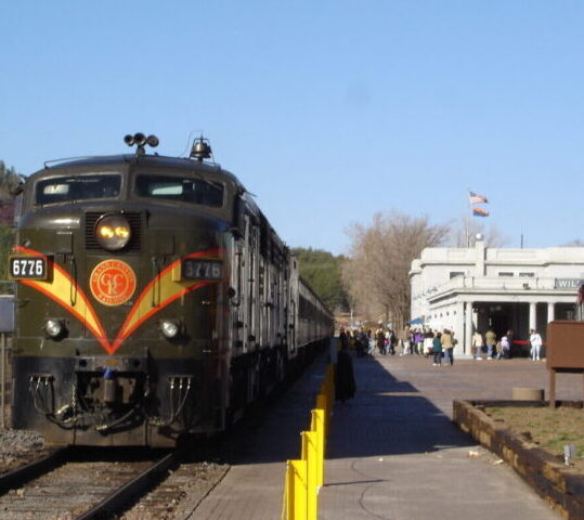 "Grand Canyon Train" by shalf is licensed under CC BY-SA 2.0.